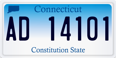 CT license plate AD14101