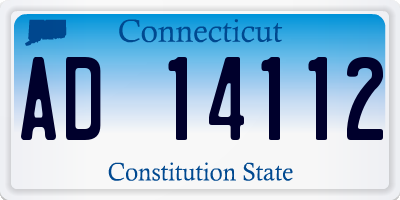 CT license plate AD14112
