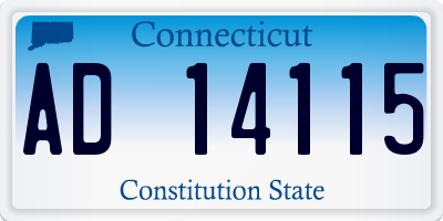 CT license plate AD14115