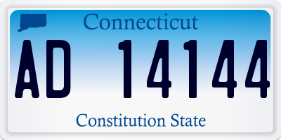 CT license plate AD14144