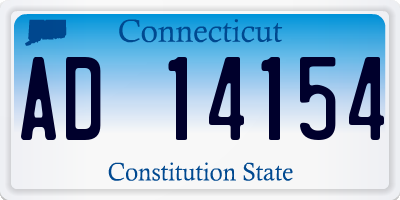 CT license plate AD14154