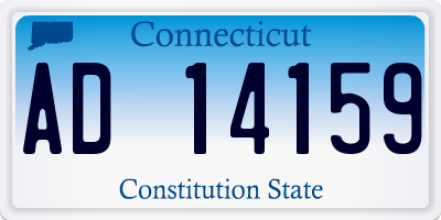 CT license plate AD14159