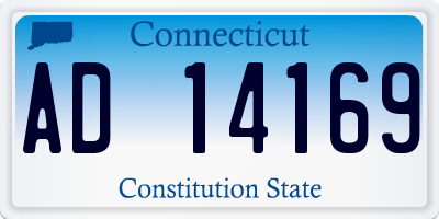 CT license plate AD14169
