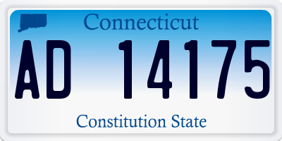 CT license plate AD14175
