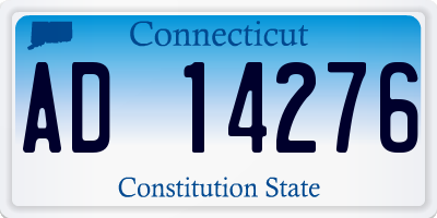 CT license plate AD14276