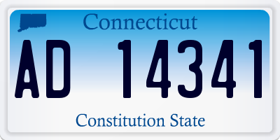 CT license plate AD14341