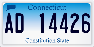 CT license plate AD14426