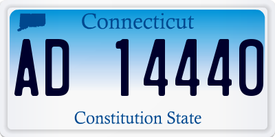 CT license plate AD14440