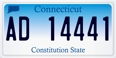 CT license plate AD14441