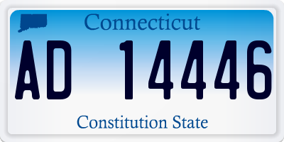 CT license plate AD14446