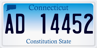 CT license plate AD14452