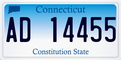 CT license plate AD14455