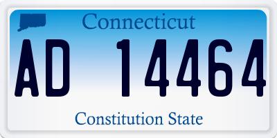 CT license plate AD14464