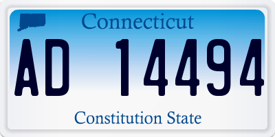CT license plate AD14494