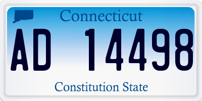 CT license plate AD14498