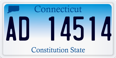 CT license plate AD14514