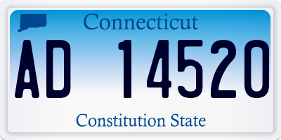 CT license plate AD14520