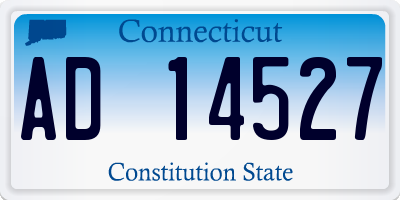 CT license plate AD14527