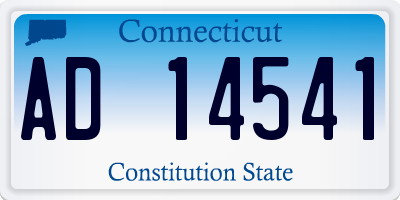 CT license plate AD14541