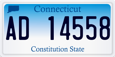 CT license plate AD14558