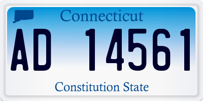 CT license plate AD14561