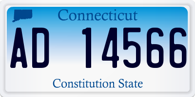 CT license plate AD14566