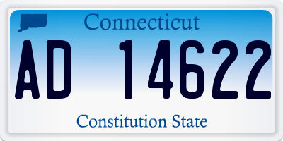 CT license plate AD14622