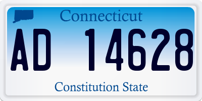 CT license plate AD14628