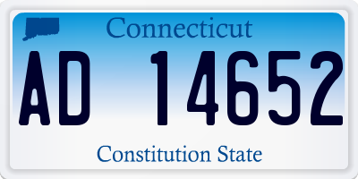 CT license plate AD14652