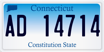 CT license plate AD14714
