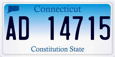 CT license plate AD14715