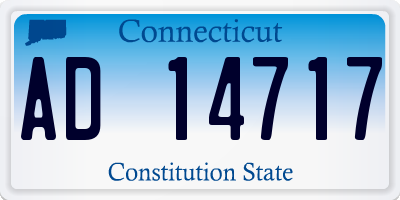 CT license plate AD14717
