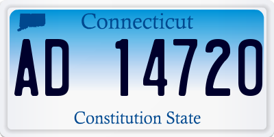 CT license plate AD14720