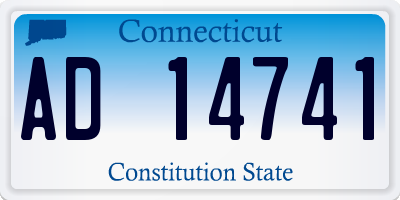 CT license plate AD14741