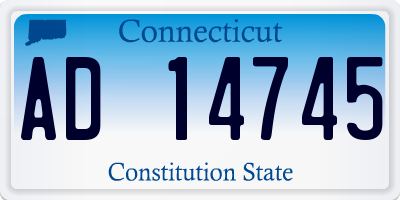 CT license plate AD14745