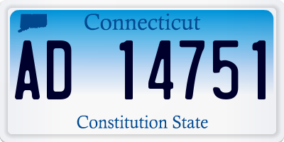 CT license plate AD14751