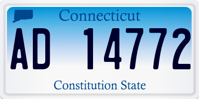 CT license plate AD14772