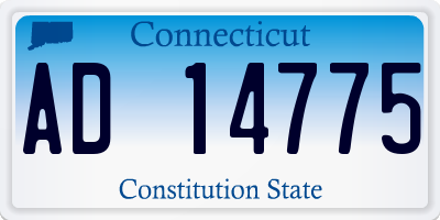 CT license plate AD14775