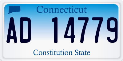 CT license plate AD14779