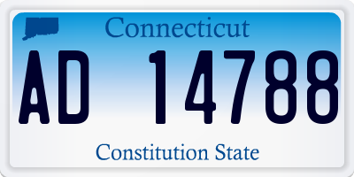 CT license plate AD14788