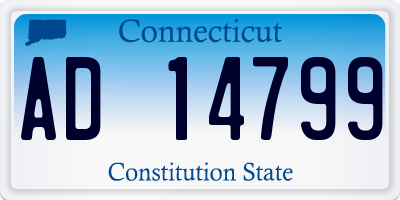 CT license plate AD14799