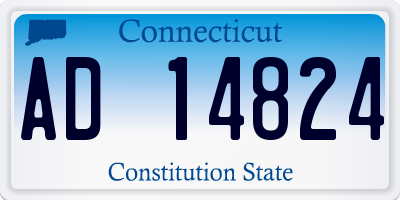 CT license plate AD14824