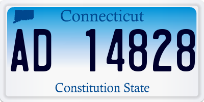 CT license plate AD14828