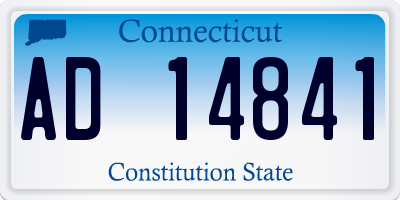 CT license plate AD14841