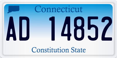 CT license plate AD14852