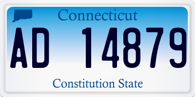 CT license plate AD14879