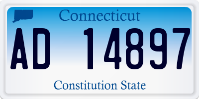CT license plate AD14897