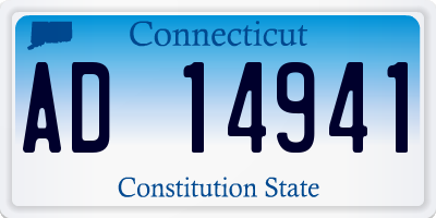 CT license plate AD14941