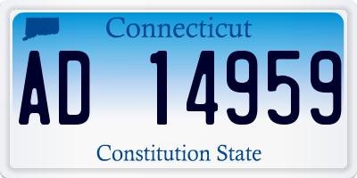 CT license plate AD14959