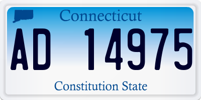 CT license plate AD14975
